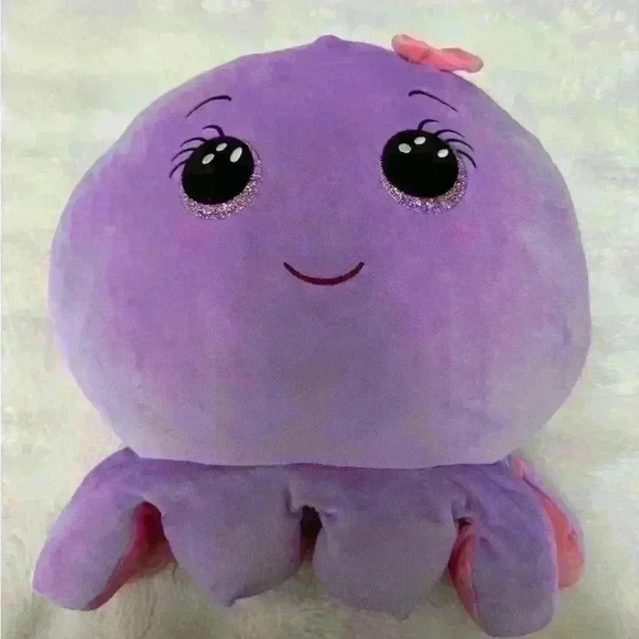 Ty Squishy Beanies -  Octavia Octopus New Kids Plushie Bear Toy Purple Octopus - Picture 6 of 6